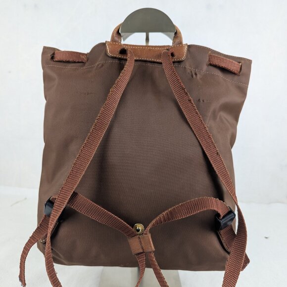 Longchamp Paris Nylon Bag Brown Backpack – Authentic Le Pliage, Ready to Ship! - Picture 2 of 15